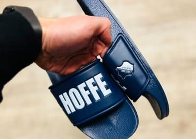 Bedruckte Badelatschen personalisiert für Vereine